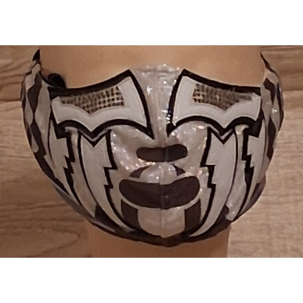 Lot Of 2 Wrestling Lucha Libere Luchador Mask Facecovers Preowned As Is WWE AEW